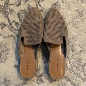 Gray/beige American Eagle Mules